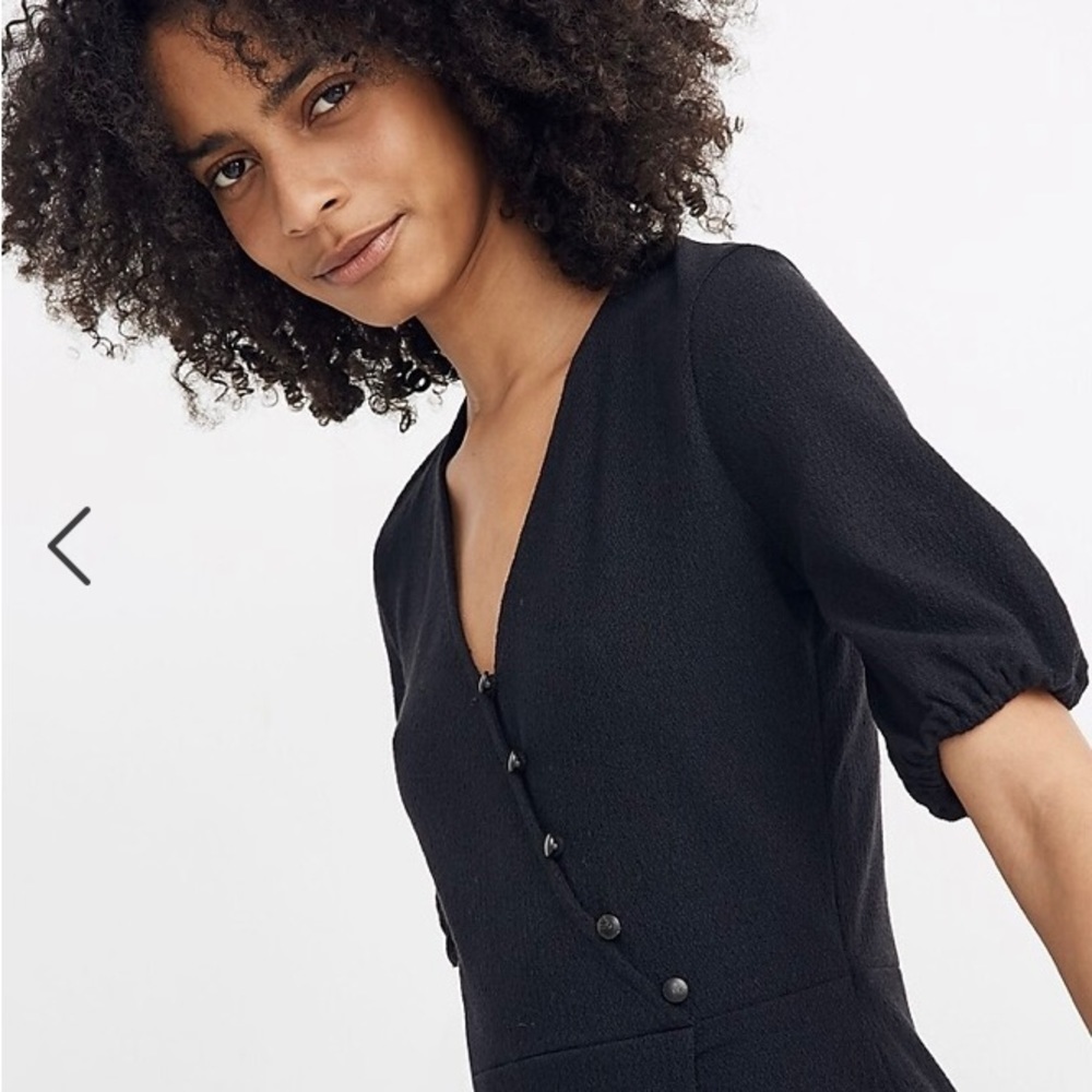 Madewell Cross- Front Button Dress - Picture 4 of 6